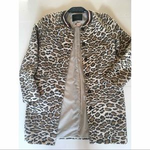 Maison Scotch leopard coat